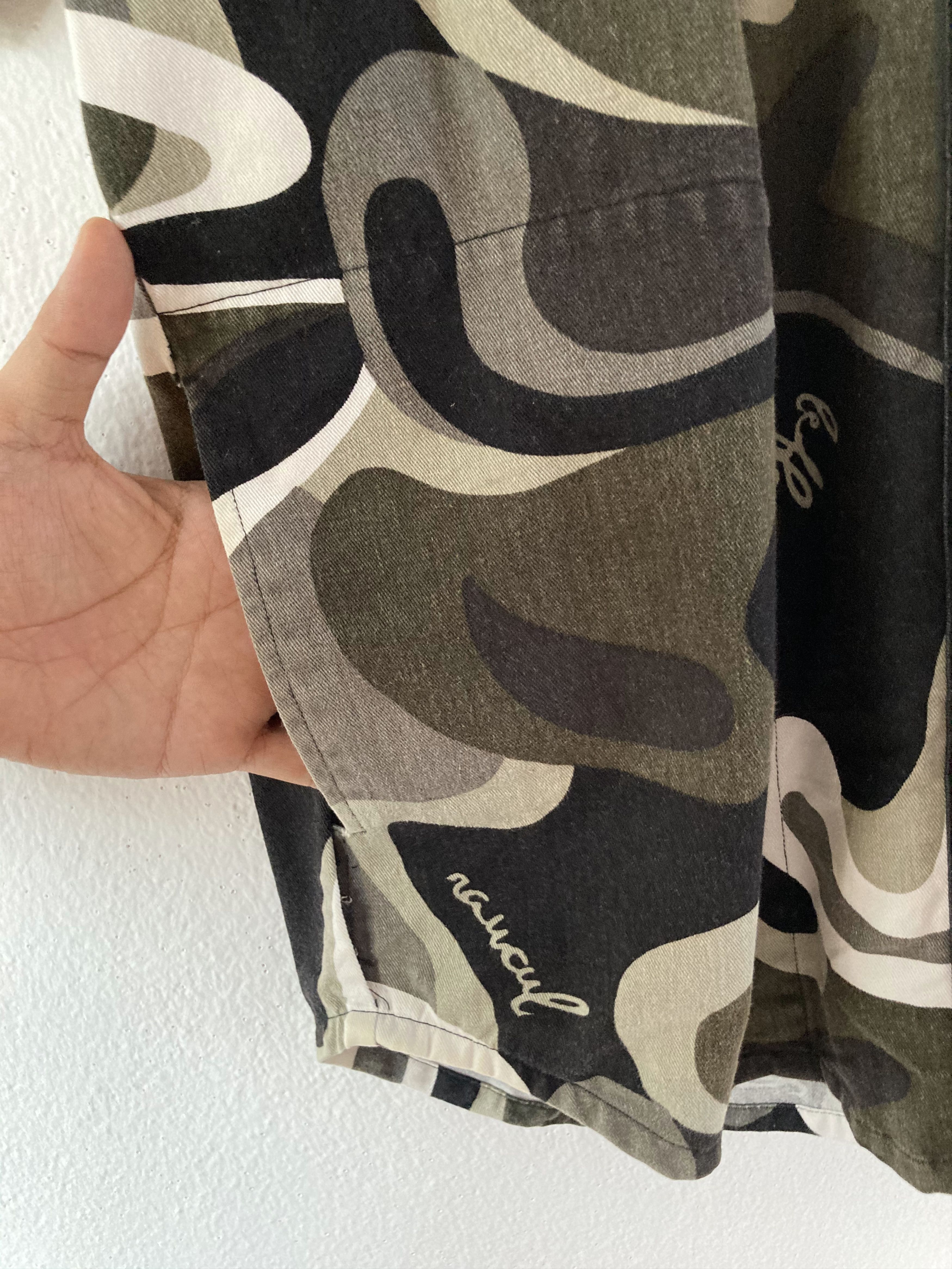 Japanese Brand 🔥LASTPRICE🔥Japanese Leflah ROUNDABOUT NO REGRET Camo Shirt Size US XXL / EU 58 / 5 - 7 Thumbnail