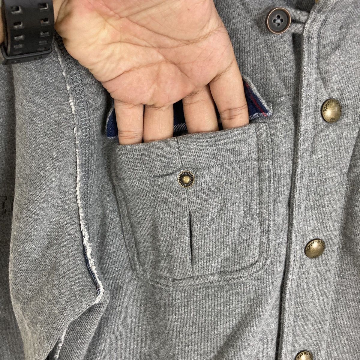 Tommy Hilfiger Tommy Hilfiger VTG Fit Snap Turtleneck Jacket Size US M / EU 48-50 / 2 - 6 Thumbnail