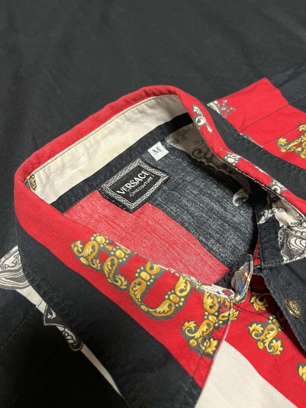 Versace 🧨REAL GRAIL Versace Rock & Royalty Overprinted Shirt Size US M / EU 48-50 / 2 - 8 Thumbnail