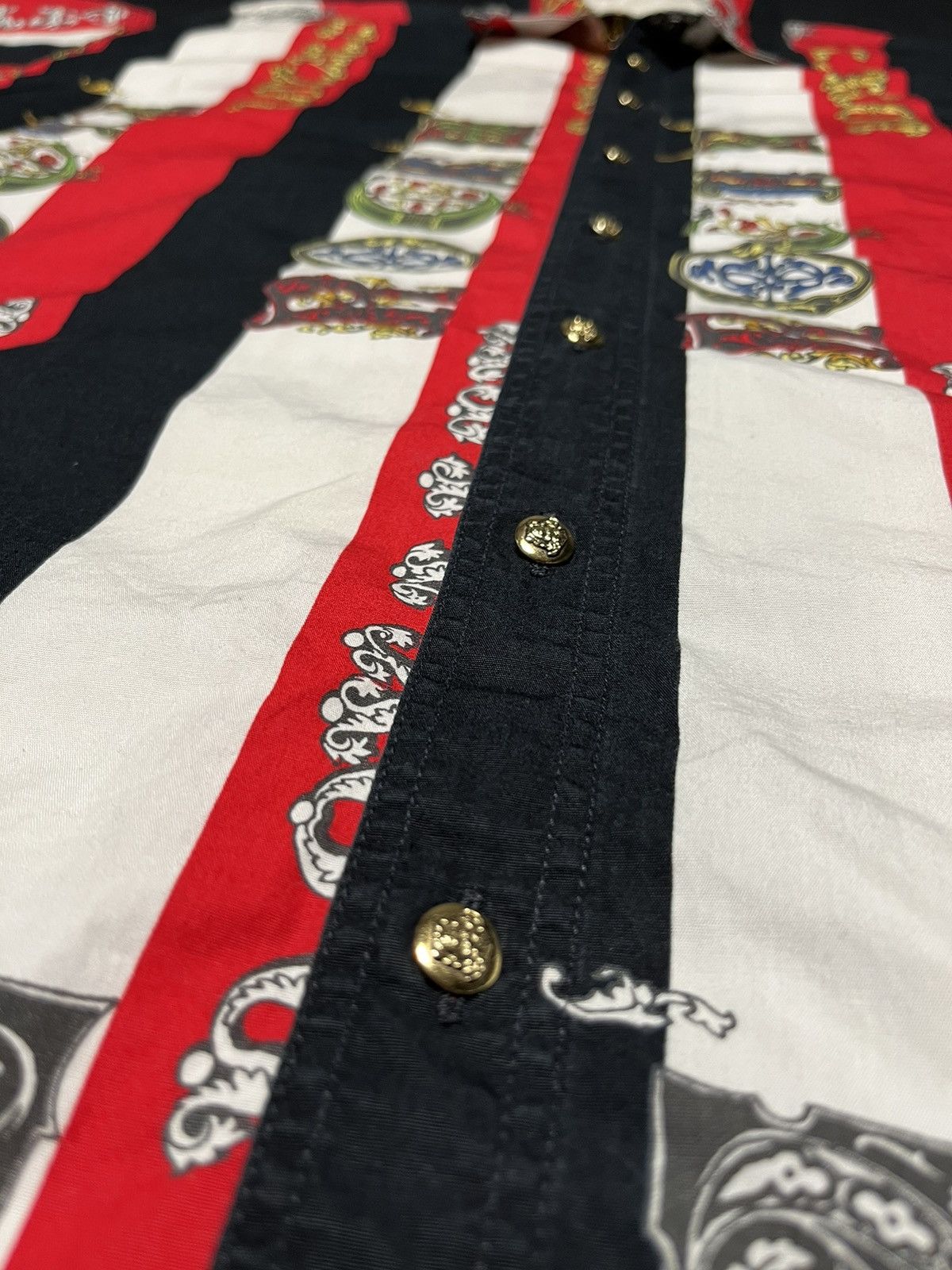 Versace 🧨REAL GRAIL Versace Rock & Royalty Overprinted Shirt Size US M / EU 48-50 / 2 - 4 Thumbnail