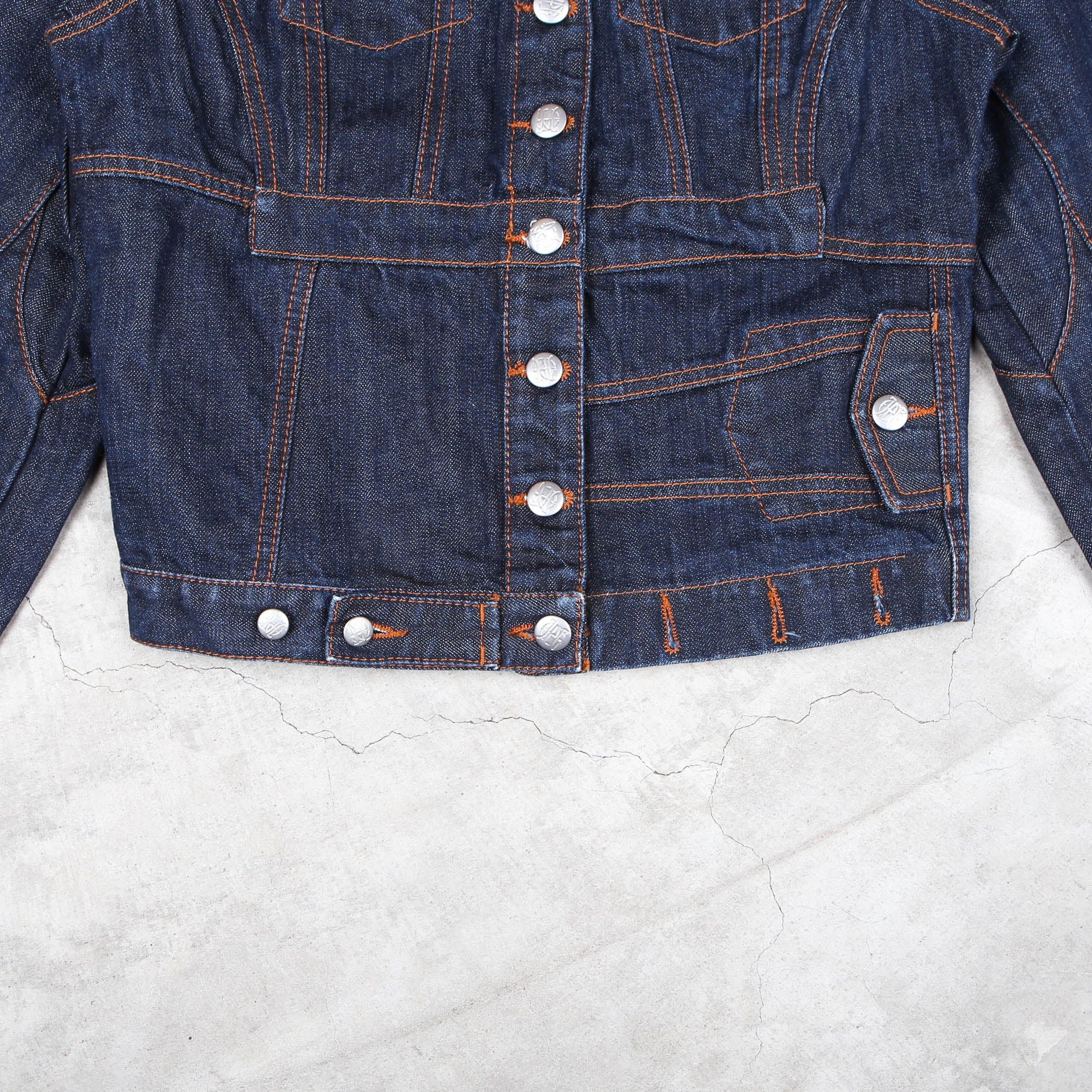 Jean Paul Gaultier J.P.G Jeans Reconstructed Denim Jacket Size M / US 6-8 / IT 42-44 - 4 Thumbnail