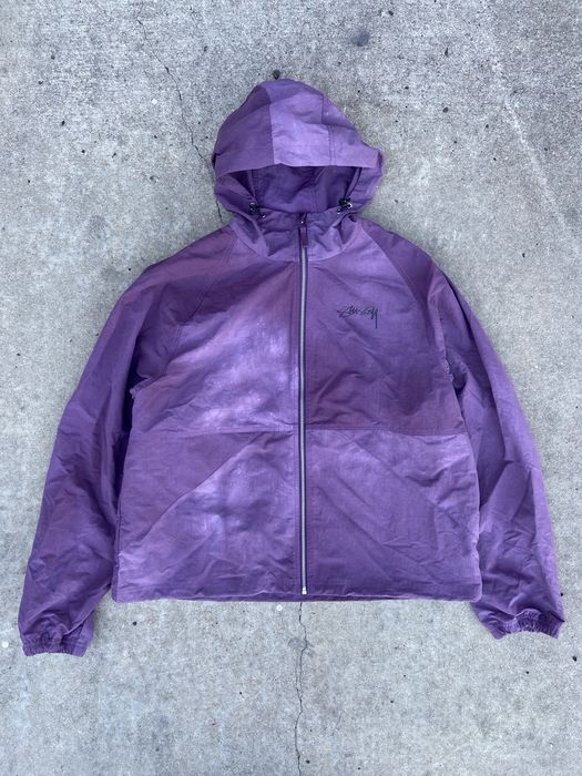 Stussy Stussy Wave Dye Beach Shell Jacket Purple | Grailed