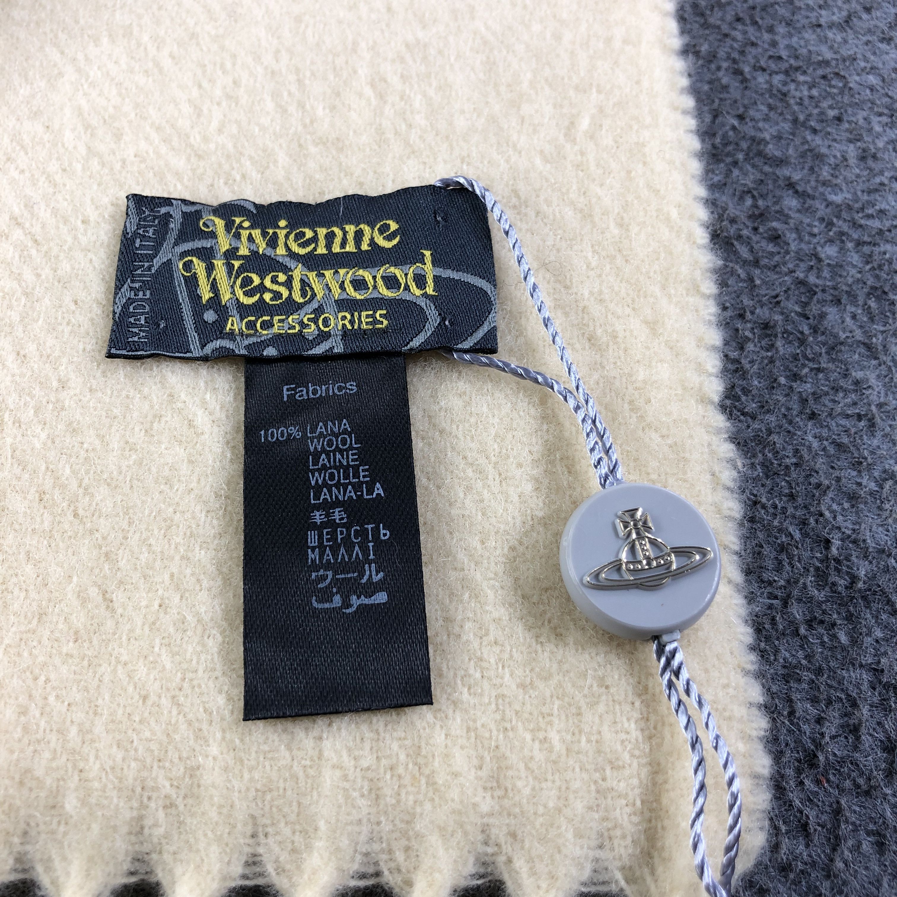 Vivienne Westwood Vivienne Westwood Plain Wool Scarf Muffler V1219 Size ONE SIZE - 5 Thumbnail