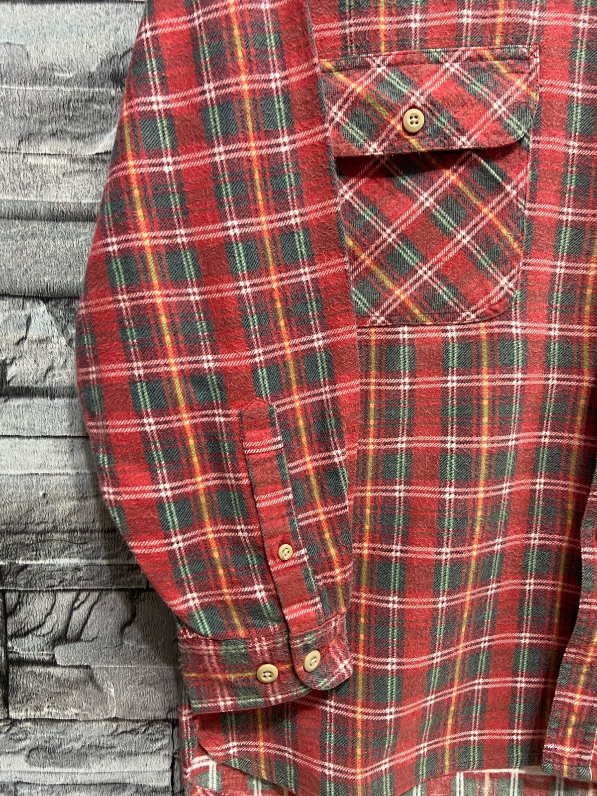 Japanese Brand Vintage Flannel Uniqlo S fit M double pocket plaid design Size US M / EU 48-50 / 2 - 4 Thumbnail