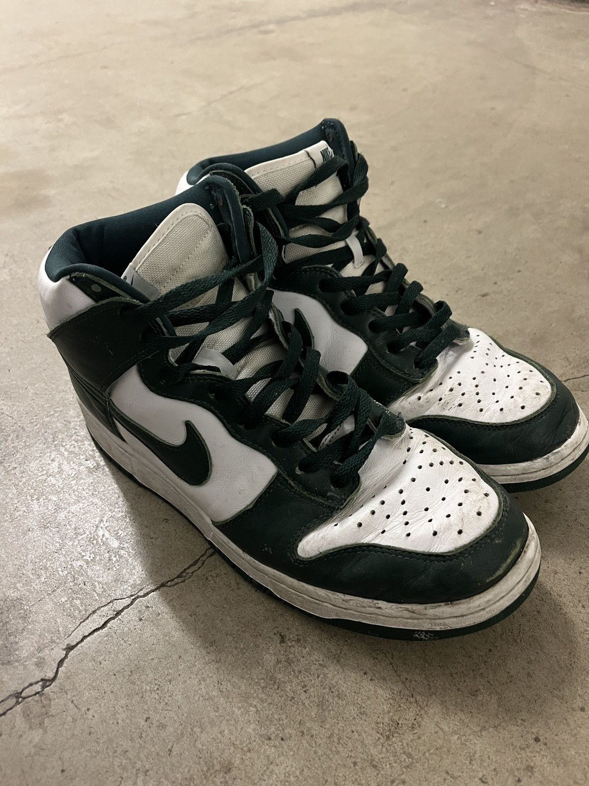 dunk high spartan green womens