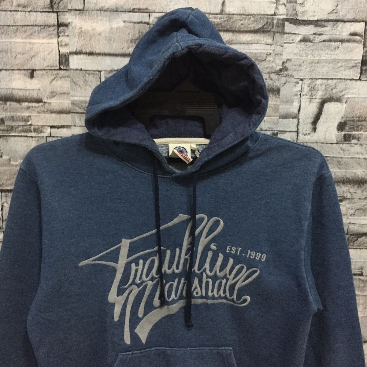 Vintage Vintage Franklin Marshall hoodie embroidered big design Size US M / EU 48-50 / 2 - 2 Thumbnail