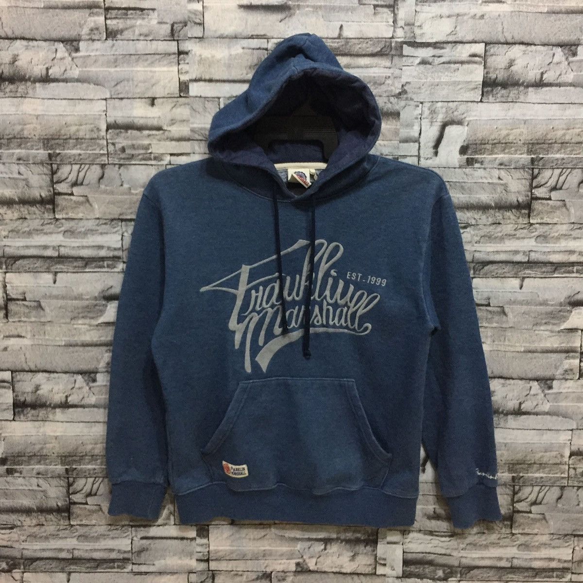 Vintage Vintage Franklin Marshall hoodie embroidered big design Size US M / EU 48-50 / 2 - 1 Thumbnail