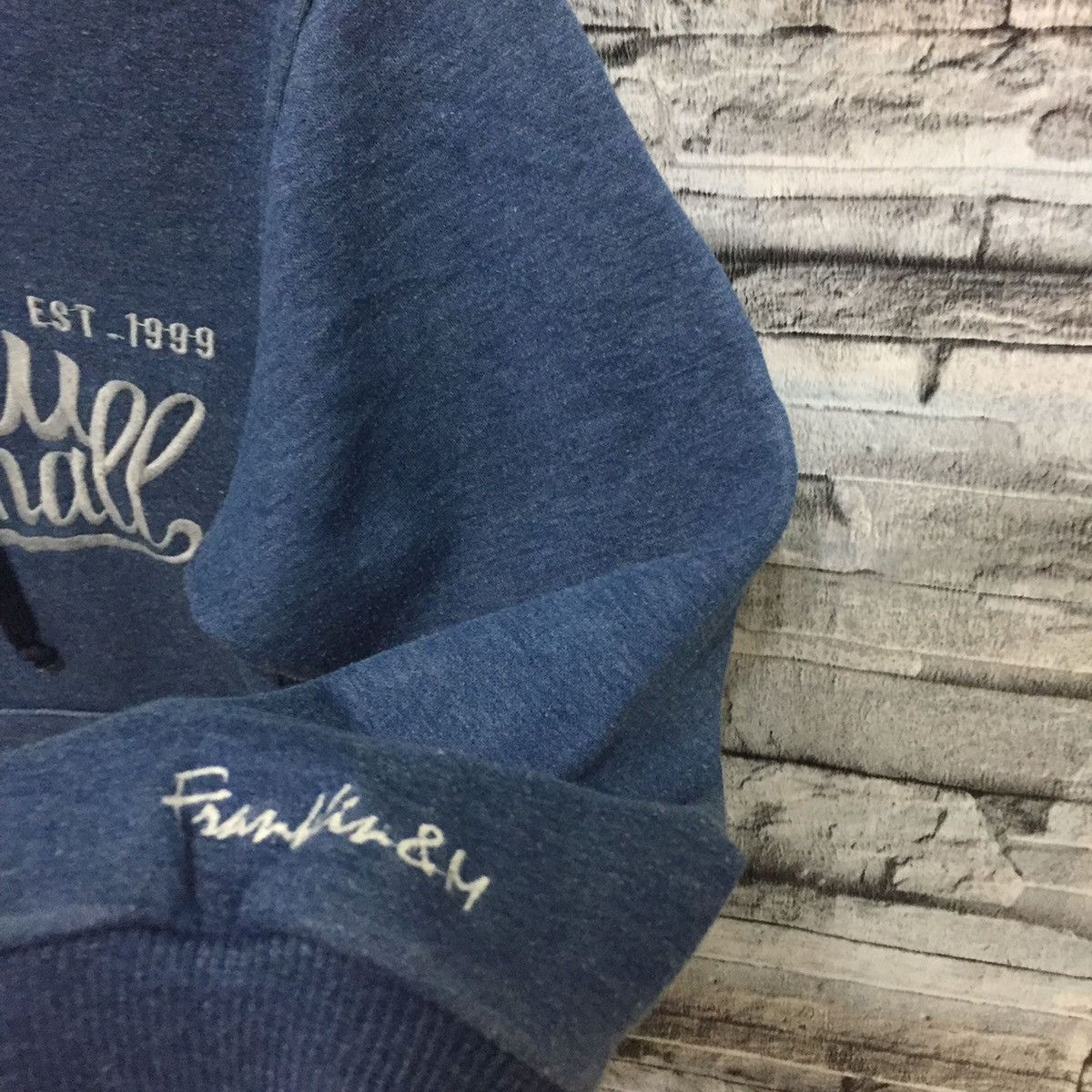 Vintage Vintage Franklin Marshall hoodie embroidered big design Size US M / EU 48-50 / 2 - 6 Thumbnail