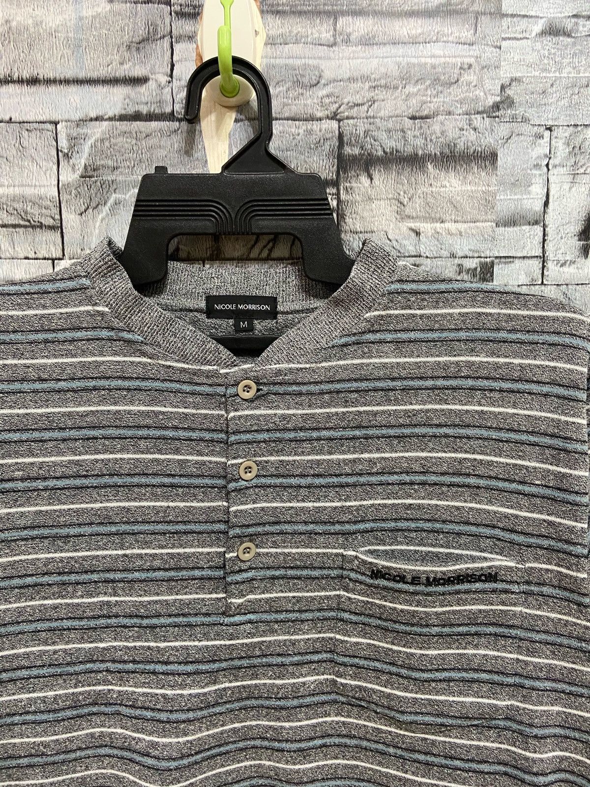 Vintage Vintage Nicole Morrison sweatshirt striped Size US M / EU 48-50 / 2 - 2 Thumbnail