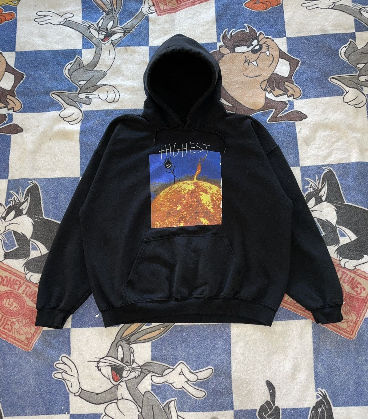 image of Travis Scott Highest In The Room Sweatshirt in Black, Men's (Size Large)