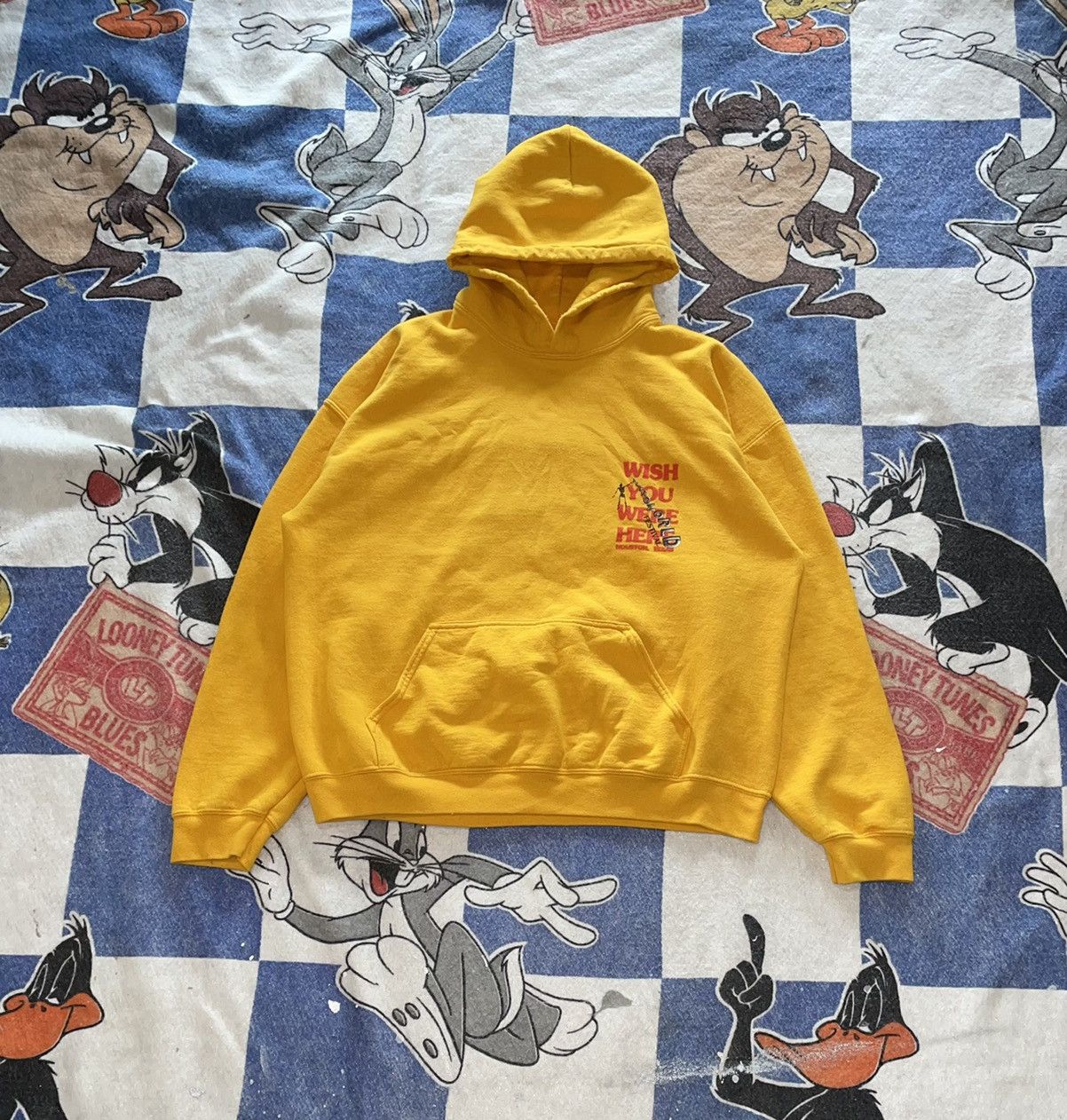 Crazy ASTROWORLD Festival Houston Popcorn Graphic Black Hoodie Size hotsell Large