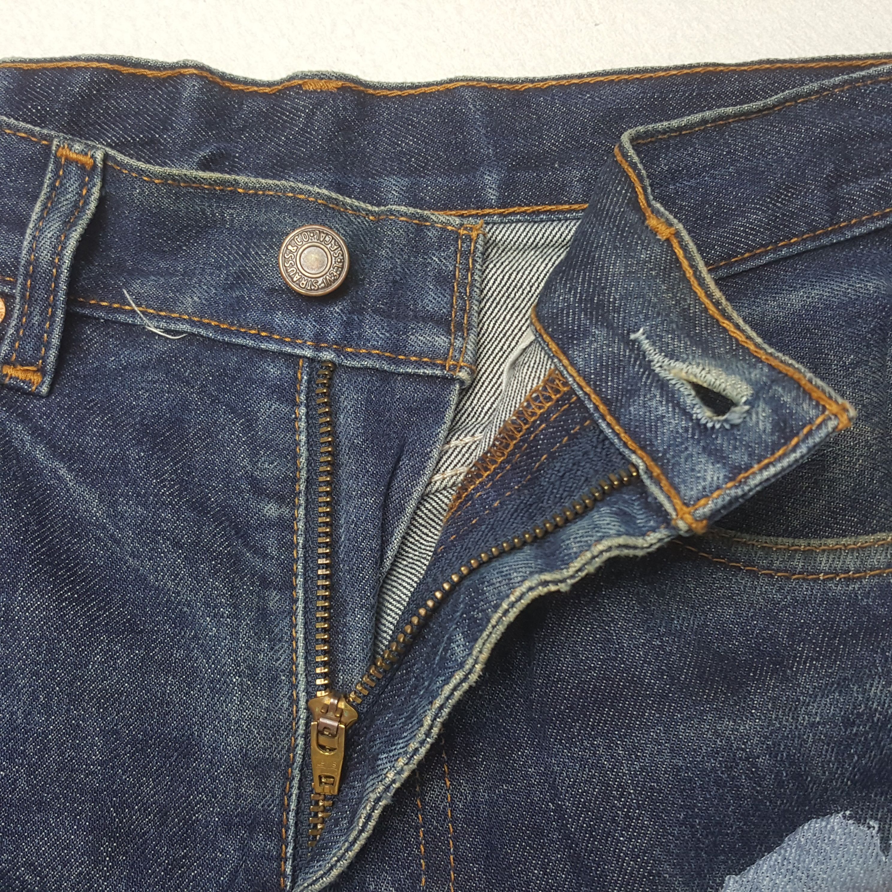 Levi's Vintage Levi's American Style Distressed Custom Denim Jeans Size US 32 / EU 48 - 12 Thumbnail