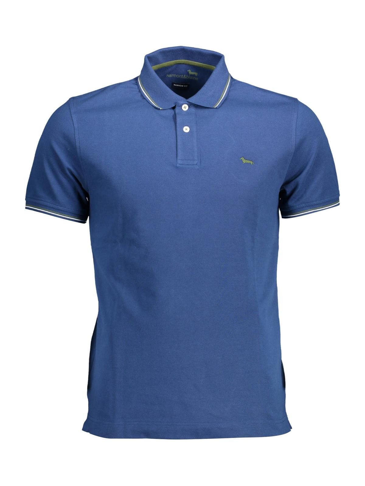 Harmont & Blaine Blue Cotton Polo Shirt | Grailed