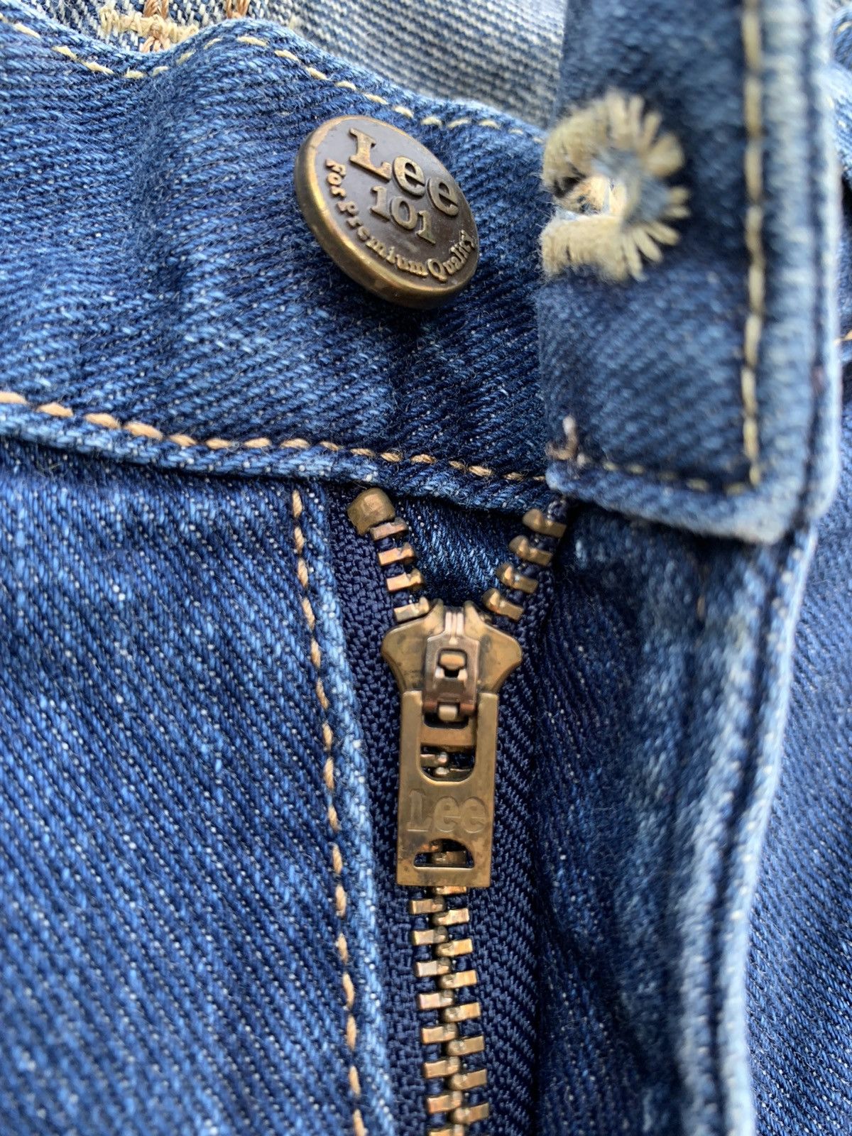Lee × Vintage Vintage Lee 101 Aging Faded Wash Denim Size US 34 / EU 50 - 21 Thumbnail