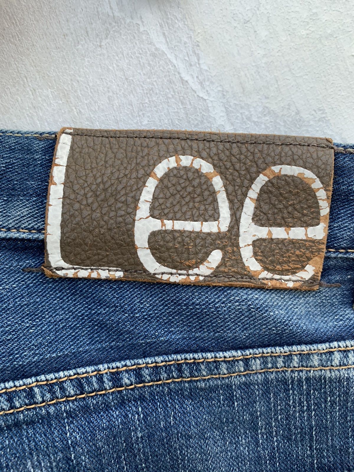 Lee × Vintage Vintage Lee 101 Aging Faded Wash Denim Size US 34 / EU 50 - 18 Thumbnail