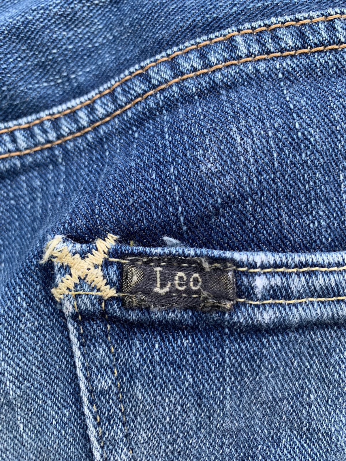 Lee × Vintage Vintage Lee 101 Aging Faded Wash Denim Size US 34 / EU 50 - 17 Thumbnail