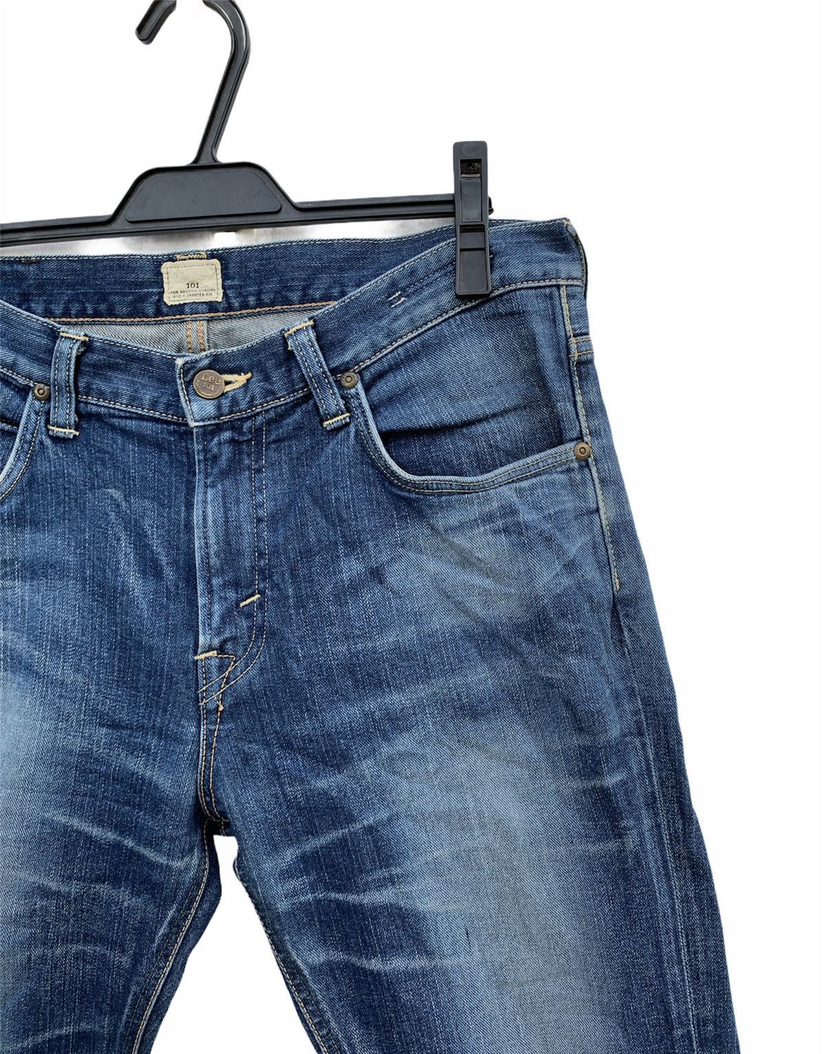Lee × Vintage Vintage Lee 101 Aging Faded Wash Denim Size US 34 / EU 50 - 6 Thumbnail