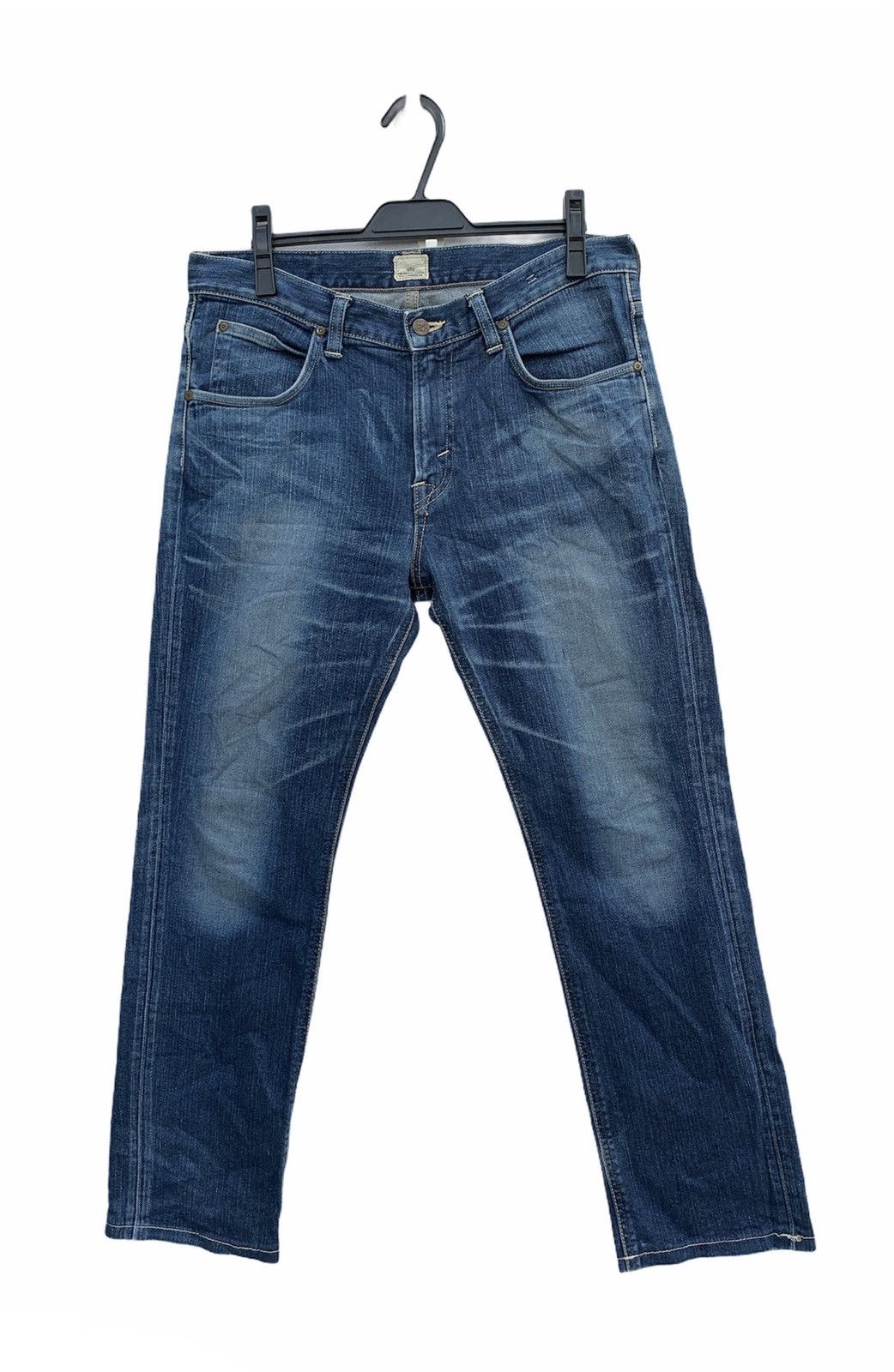 Lee × Vintage Vintage Lee 101 Aging Faded Wash Denim Size US 34 / EU 50 - 2 Thumbnail