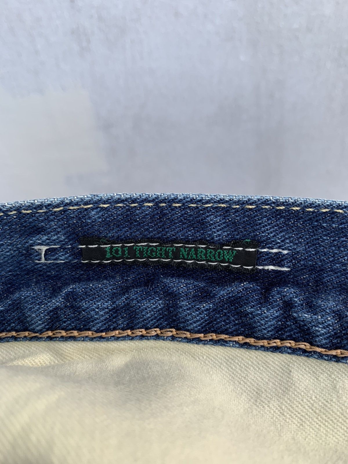 Lee × Vintage Vintage Lee 101 Aging Faded Wash Denim Size US 34 / EU 50 - 22 Thumbnail