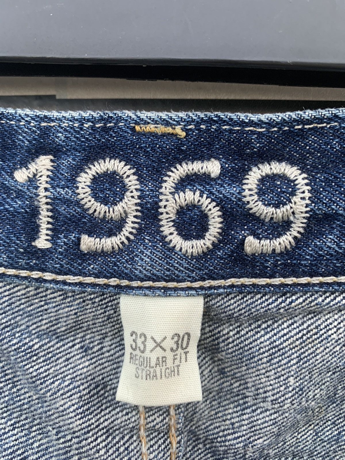 Gap × Vintage Vintage GAP Regular Fit Straighy Distressed Denim Size US 33 - 24 Thumbnail