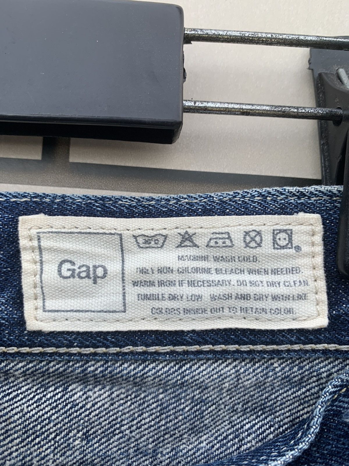 Gap × Vintage Vintage GAP Regular Fit Straighy Distressed Denim Size US 33 - 10 Thumbnail