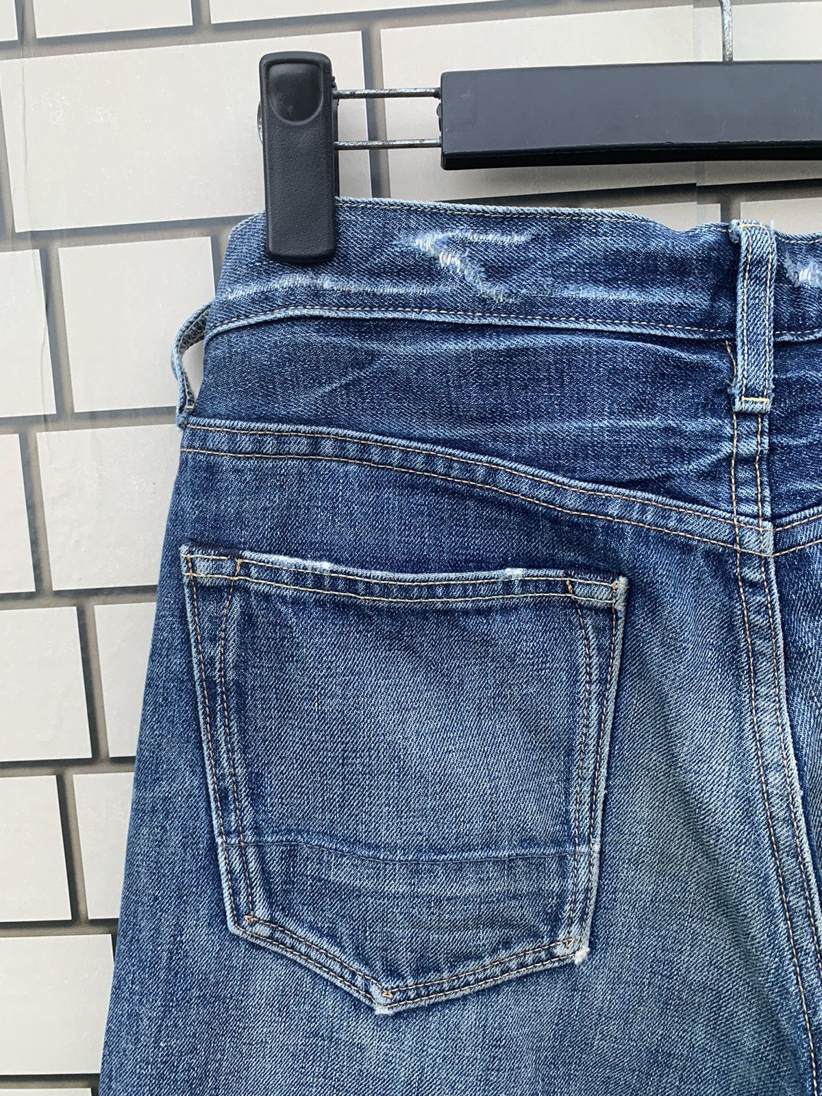 Gap × Vintage Vintage GAP Regular Fit Straighy Distressed Denim Size US 33 - 17 Thumbnail