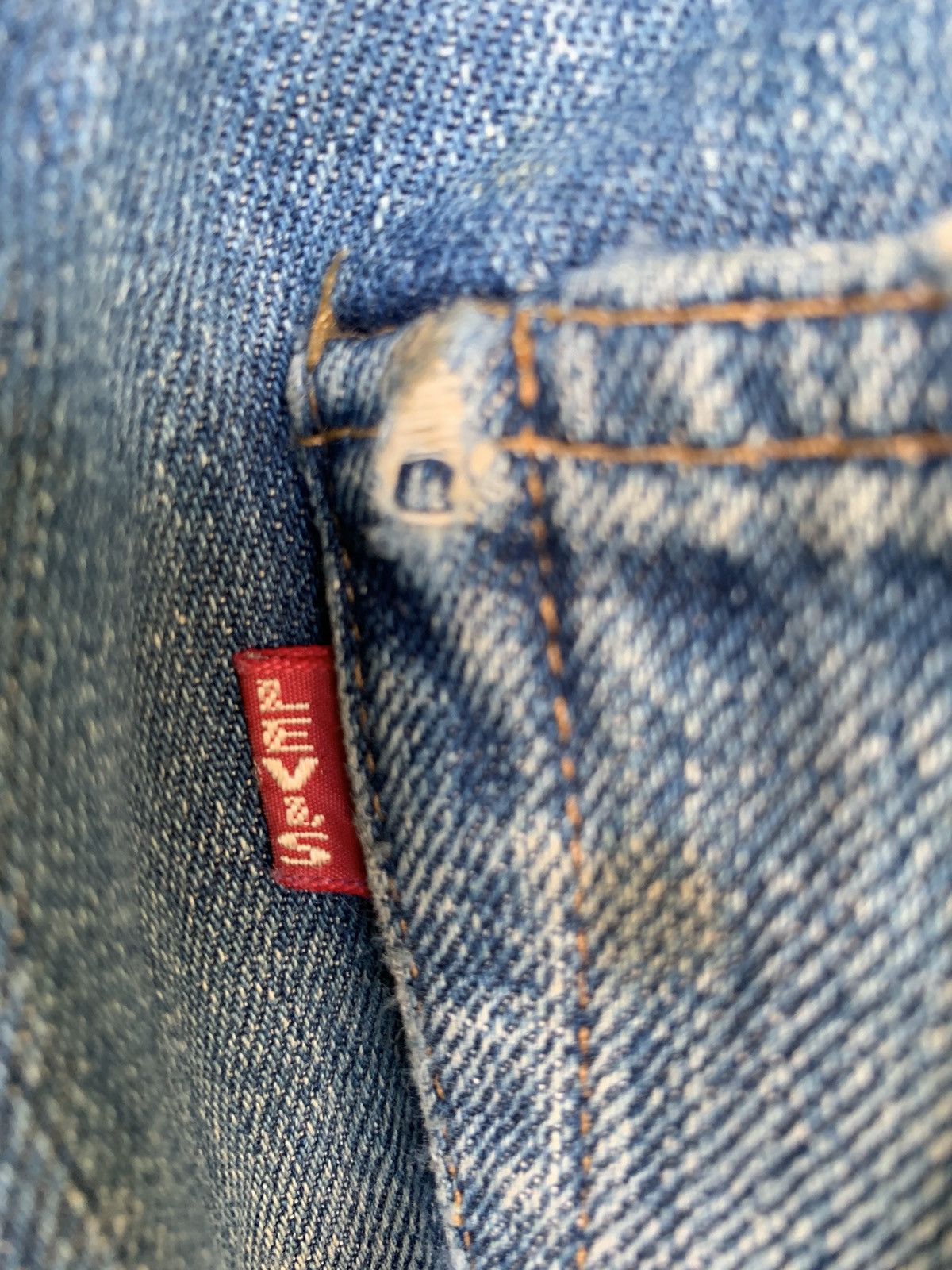Levi's Vintage Levis 501XX Big E Selvedge Distressed Denim Size US 30 / EU 46 - 21 Thumbnail