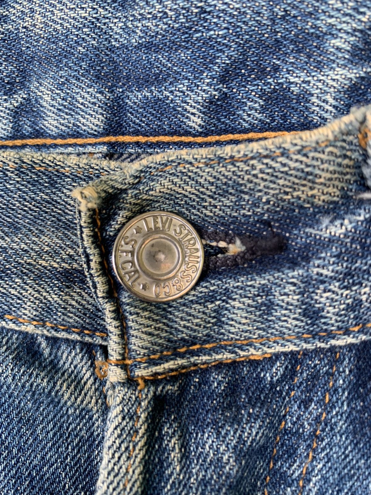 Levi's Vintage Levis 501XX Big E Selvedge Distressed Denim Size US 30 / EU 46 - 10 Thumbnail
