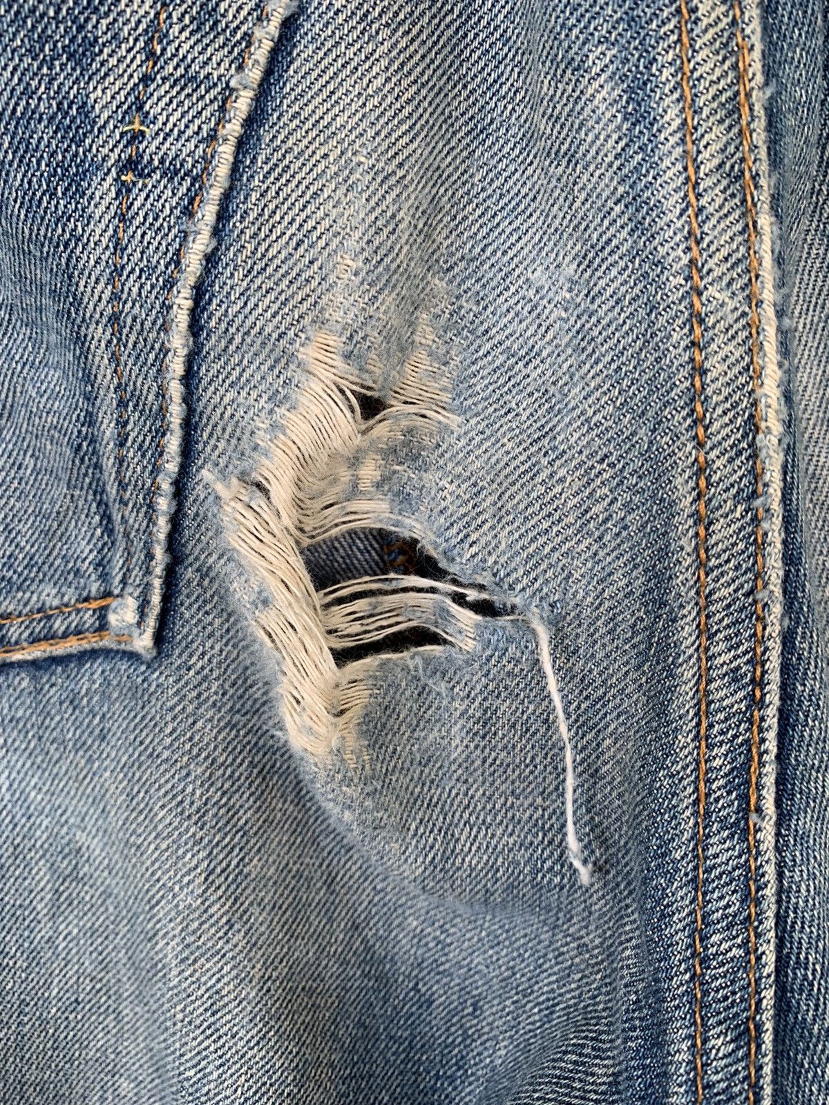 Levi's Vintage Levis 501XX Big E Selvedge Distressed Denim Size US 30 / EU 46 - 22 Thumbnail