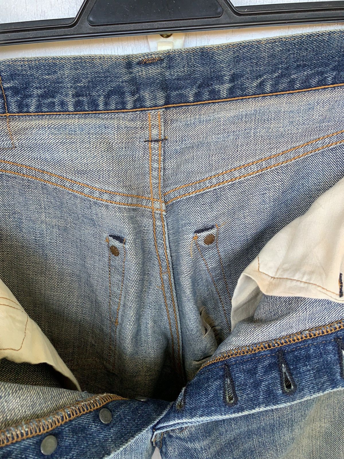 Levi's Vintage Levis 501XX Big E Selvedge Distressed Denim Size US 30 / EU 46 - 13 Thumbnail