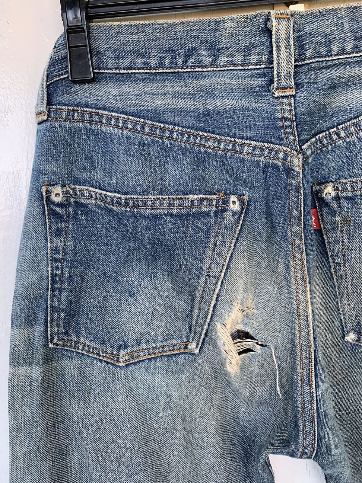 Levi's Vintage Levis 501XX Big E Selvedge Distressed Denim Size US 30 / EU 46 - 19 Thumbnail