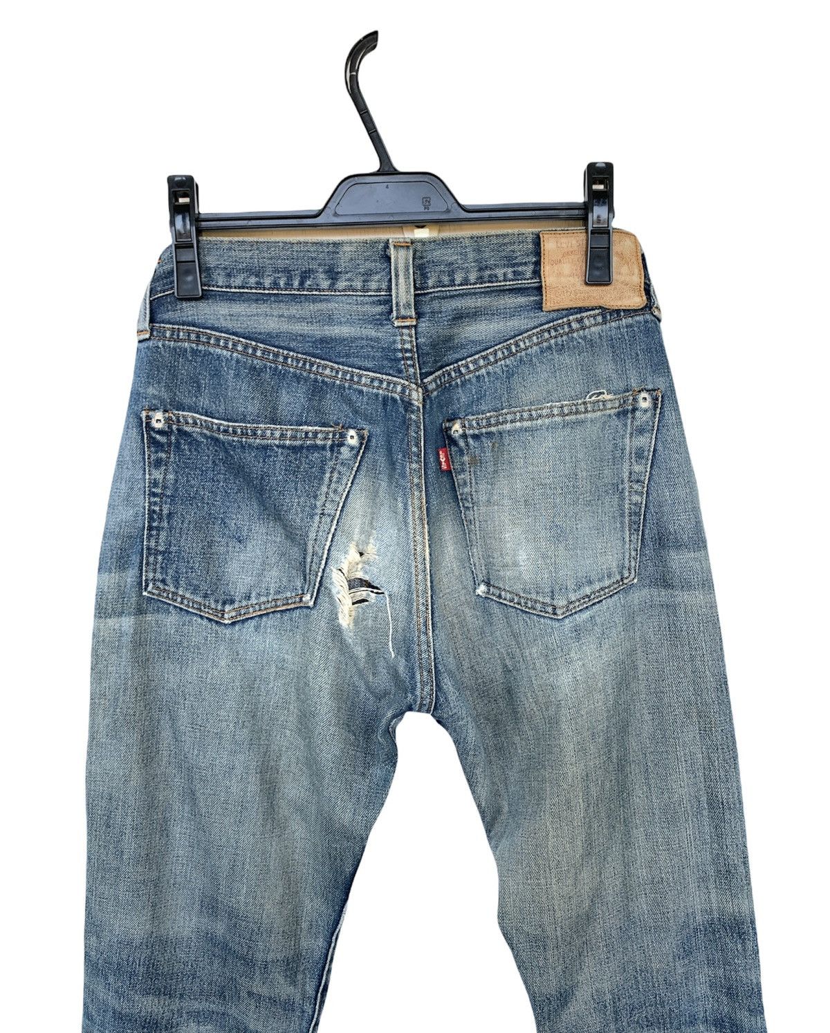 Levi's Vintage Levis 501XX Big E Selvedge Distressed Denim Size US 30 / EU 46 - 15 Thumbnail