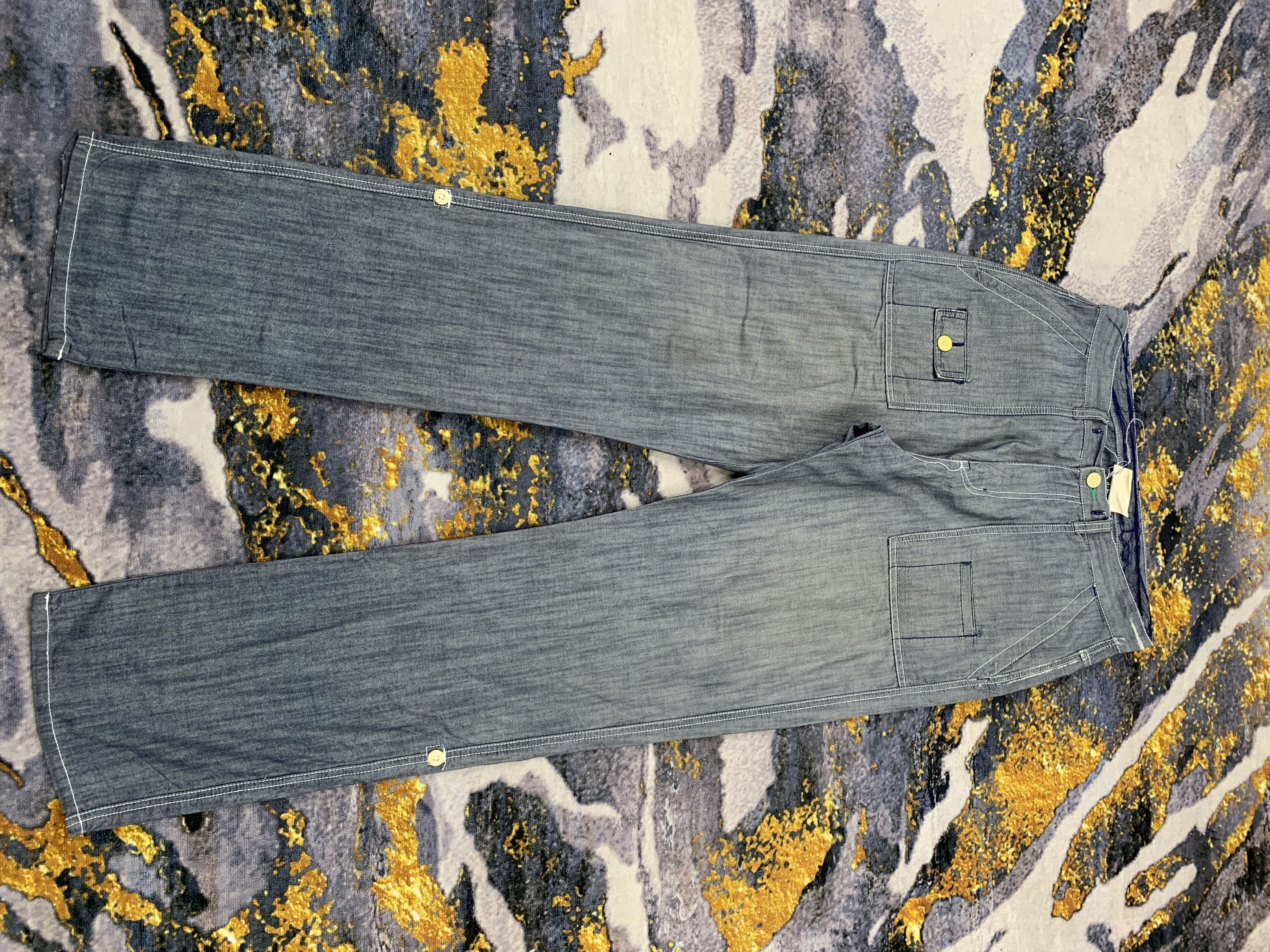 image of Vintage Faded Baker Pant in Blue, Men's (Size 33)