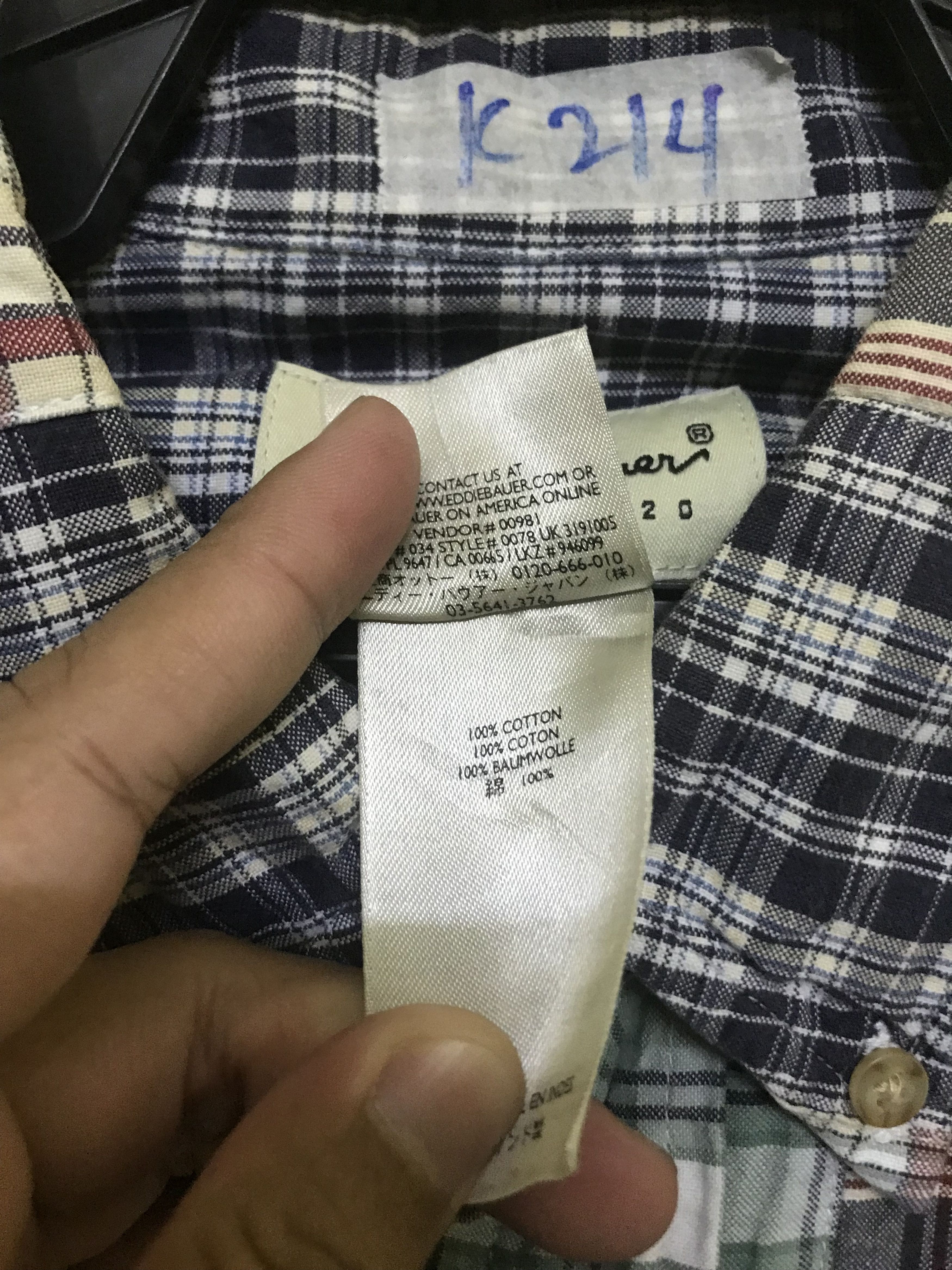 Eddie Bauer EDDIE BAUER PATCHWORK SHIRT Size US XL / EU 56 / 4 - 5 Thumbnail