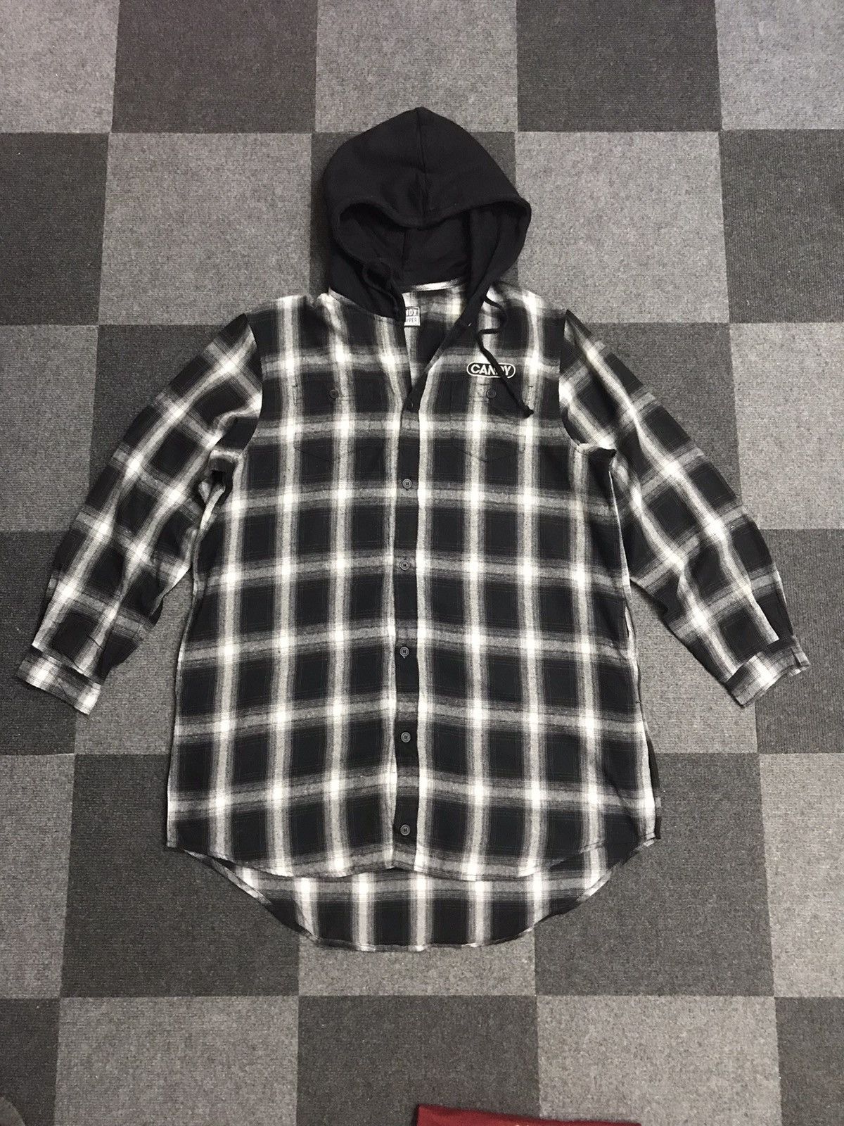 Japanese Brand × Seditionaries CANDY STRIPPER Japan Shadow Plaid Gothic Emo Parka Size US M / EU 48-50 / 2 - 1 Thumbnail