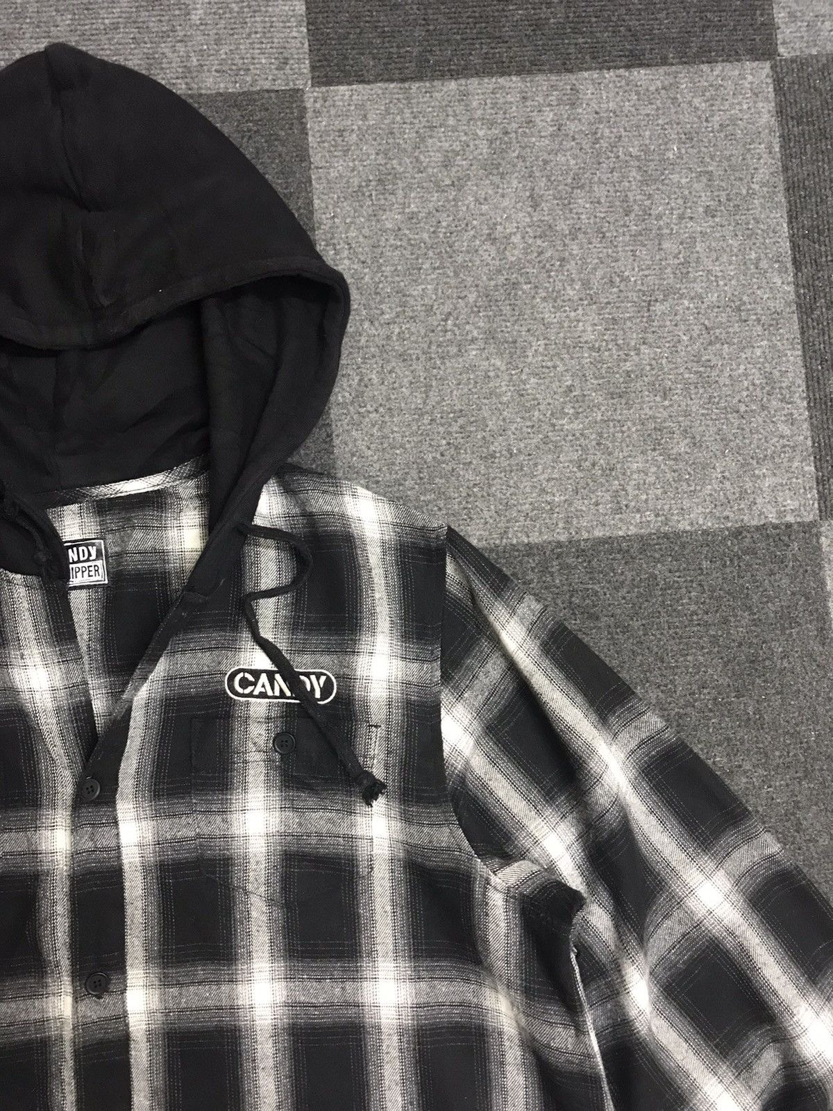 Japanese Brand × Seditionaries CANDY STRIPPER Japan Shadow Plaid Gothic Emo Parka Size US M / EU 48-50 / 2 - 3 Thumbnail