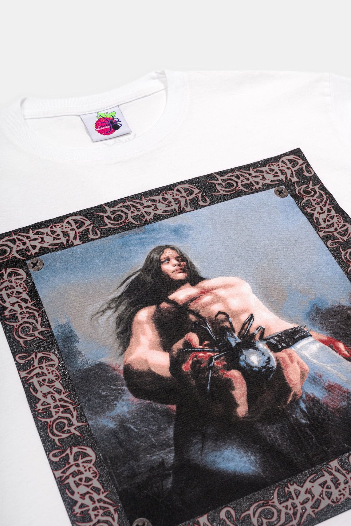 Drain Gang BLADEE SPiDERR TEE WHiTE Made in USA Size US L / EU 52-54 / 3 - 4 Thumbnail