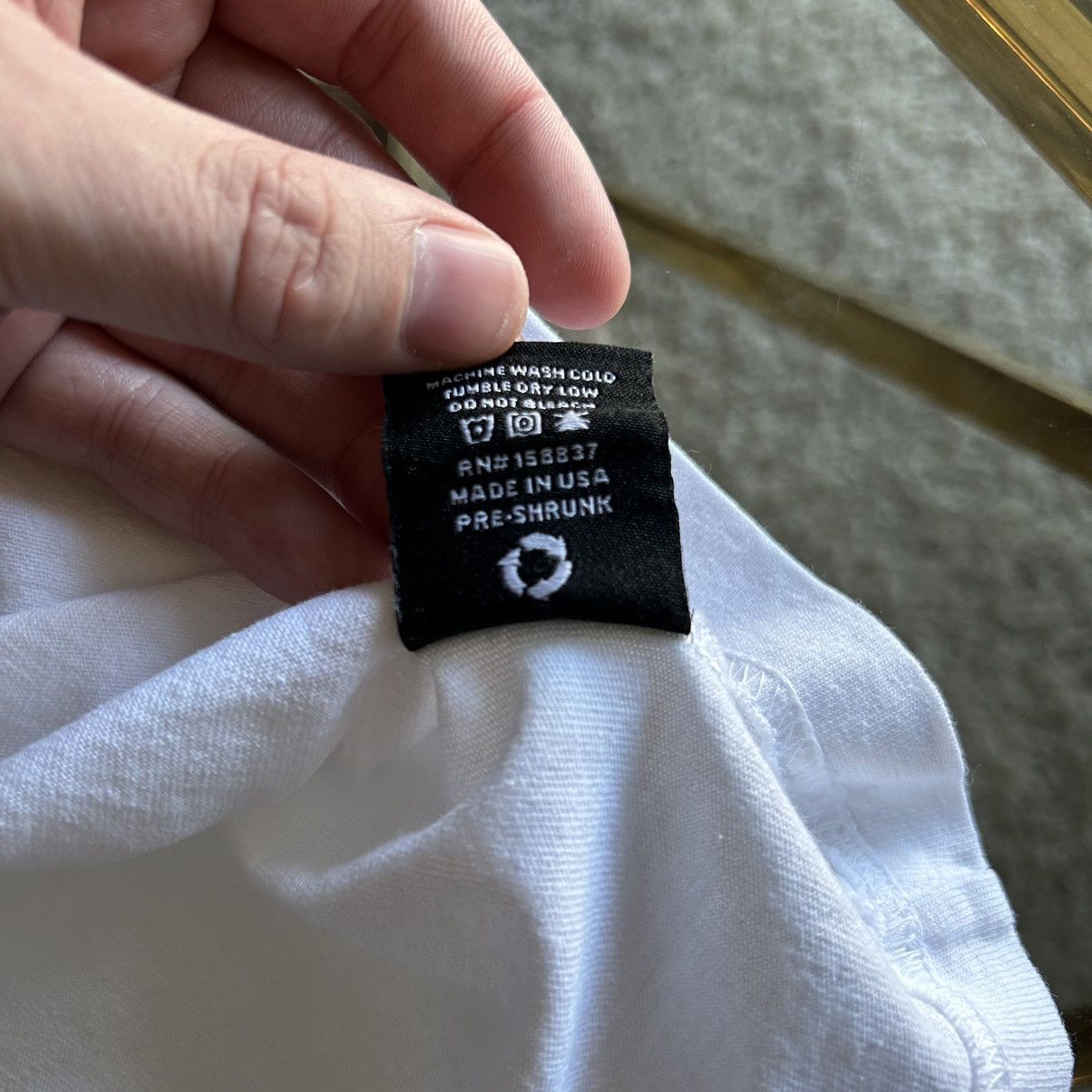 Drain Gang BLADEE SPiDERR TEE WHiTE Made in USA Size US L / EU 52-54 / 3 - 16 Thumbnail