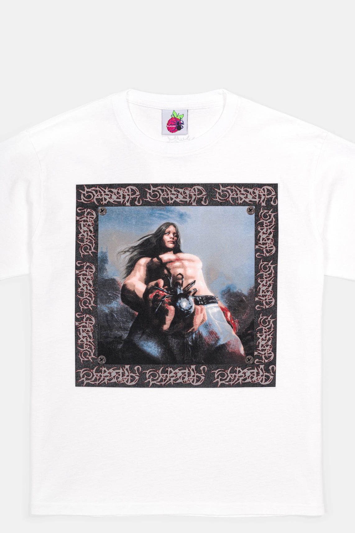 Drain Gang BLADEE SPiDERR TEE WHiTE Made in USA Size US L / EU 52-54 / 3 - 3 Thumbnail