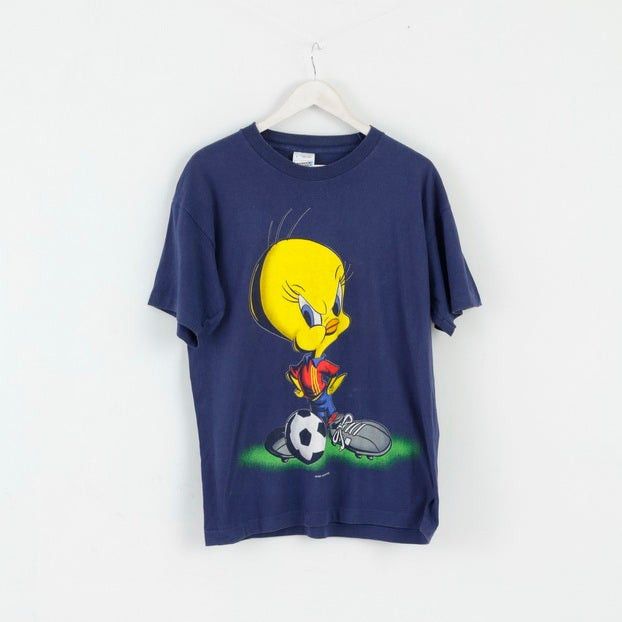 Fruit Of The Loom Fruit Of The Loom Mens L T-Shirt Navy Tweety Top 2011 Size US L / EU 52-54 / 3 - 2 Thumbnail