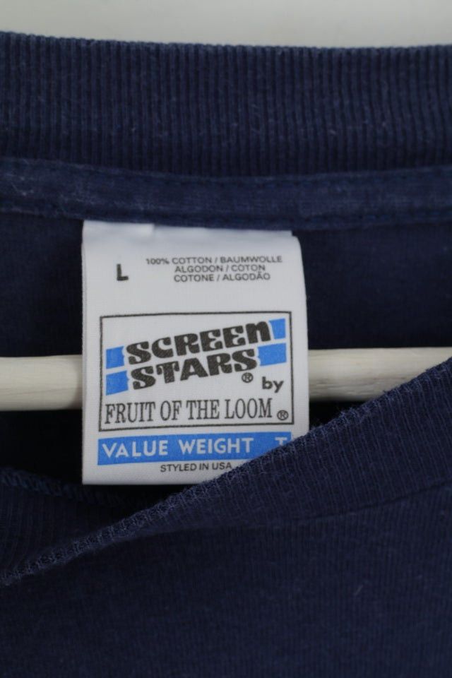 Fruit Of The Loom Fruit Of The Loom Mens L T-Shirt Navy Tweety Top 2011 Size US L / EU 52-54 / 3 - 5 Thumbnail