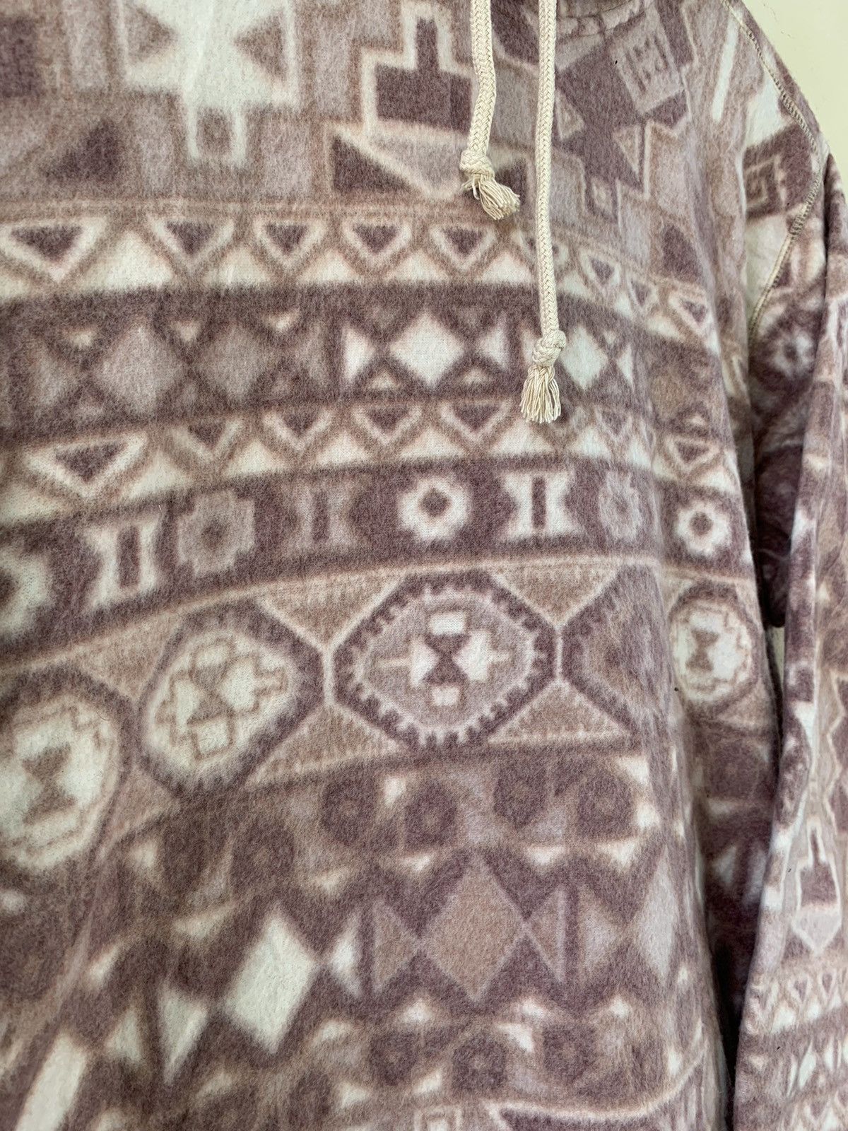 Vintage Vtg Navajo PatinaClub Printed Fleece Hoodie americanwest Size US L / EU 52-54 / 3 - 3 Thumbnail