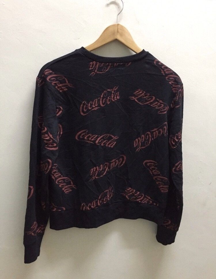 Vintage Vintage Coca cola Full Print cropped Sweatshirt Size US S / EU 44-46 / 1 - 2 Thumbnail