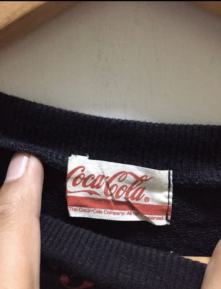 Vintage Vintage Coca cola Full Print cropped Sweatshirt Size US S / EU 44-46 / 1 - 4 Thumbnail
