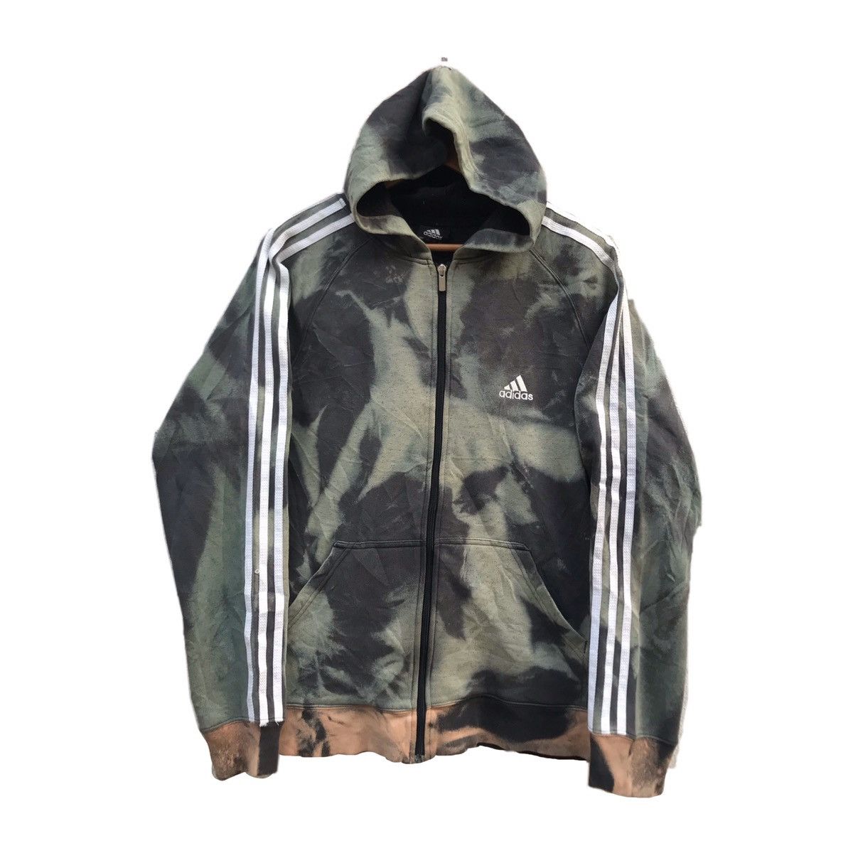 Adidas Vintage adidas Embroided logo Thrashed Faded hoodie Size US M / EU 48-50 / 2 - 1 Thumbnail