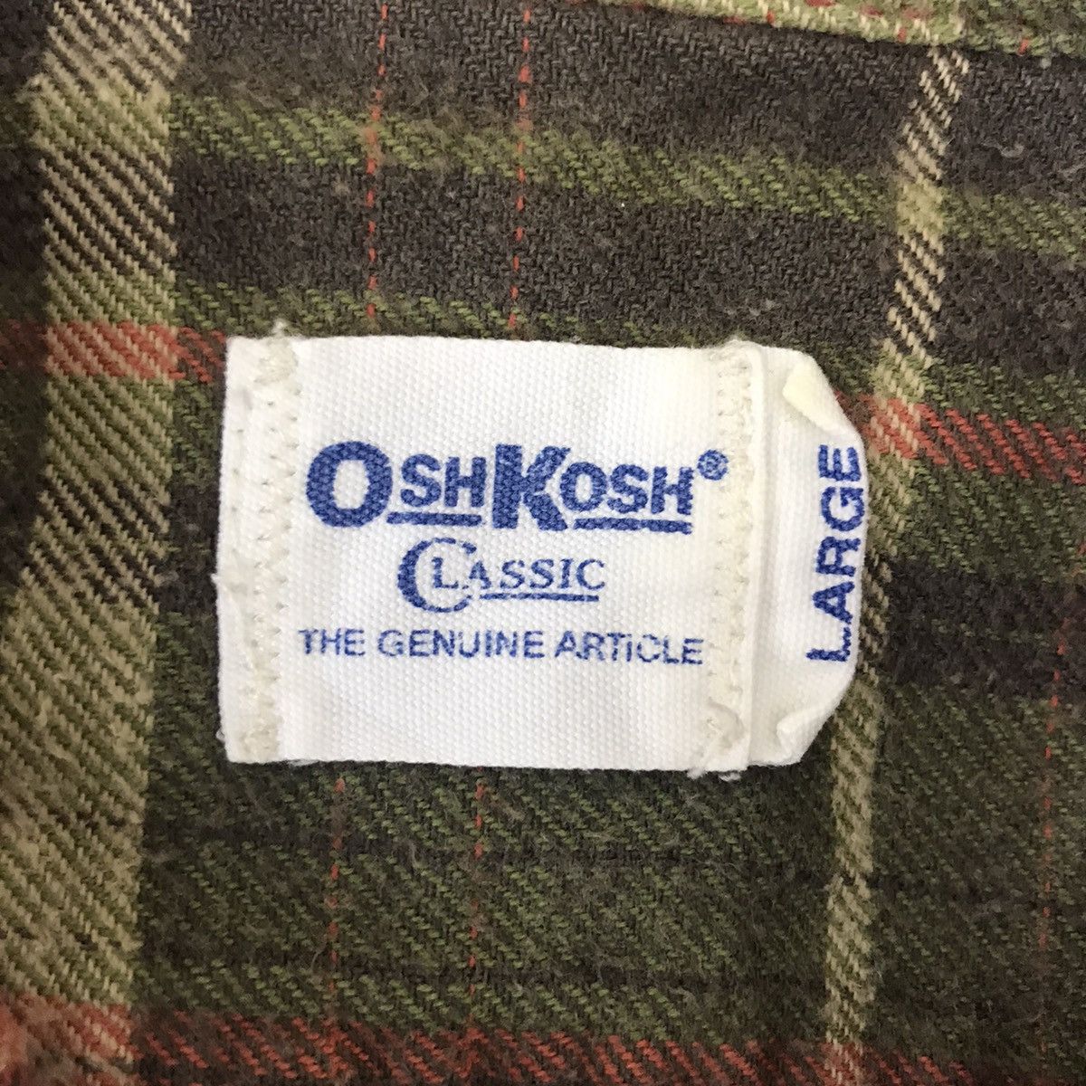 Oshkosh OSHKOSH CLASSIC WESTERN SnapButton Flannel Check TartanShirt Size US L / EU 52-54 / 3 - 3 Thumbnail