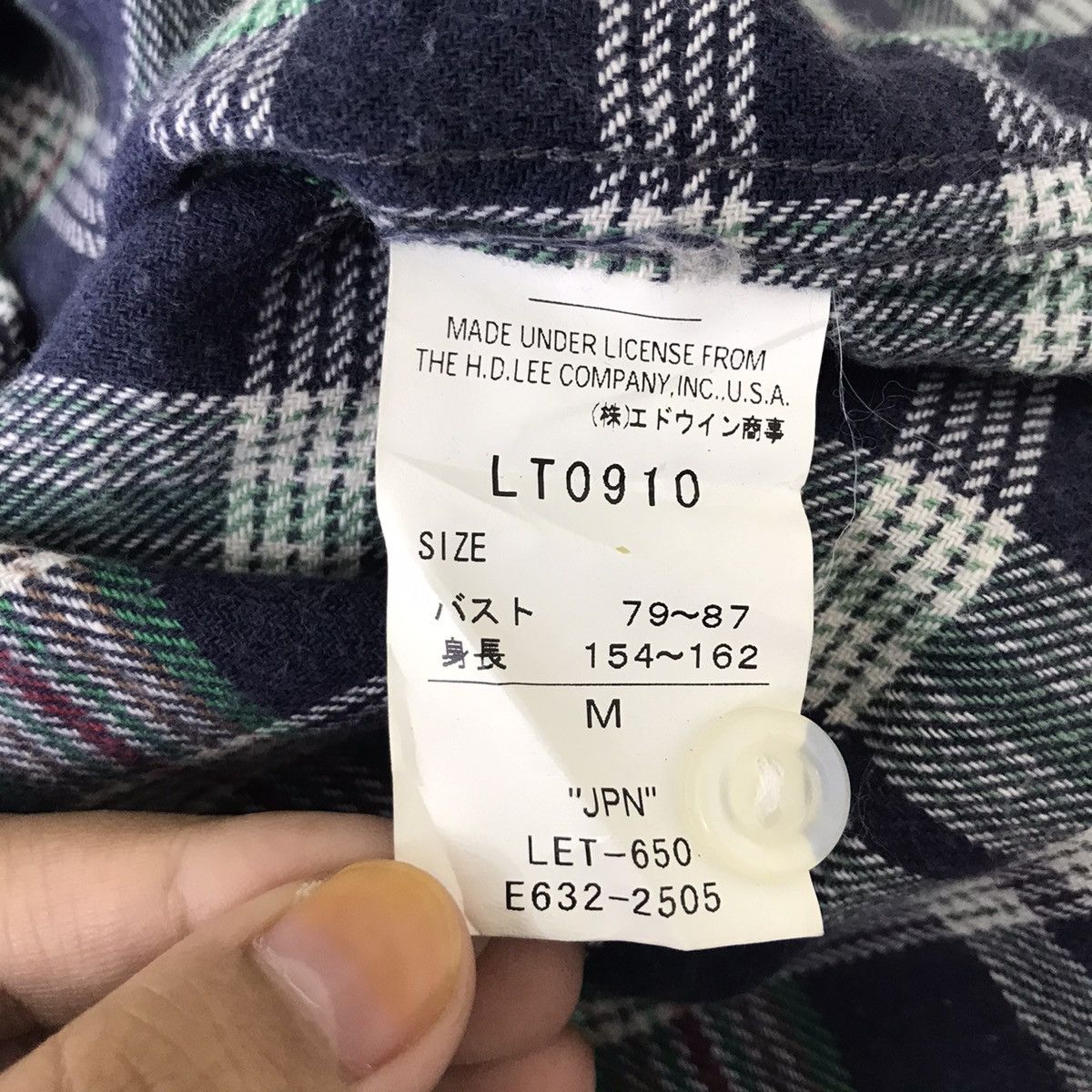 Lee LEE WESTERN WEAR Snap Button Flannel Check TartanShirt Union Size US M / EU 48-50 / 2 - 6 Thumbnail