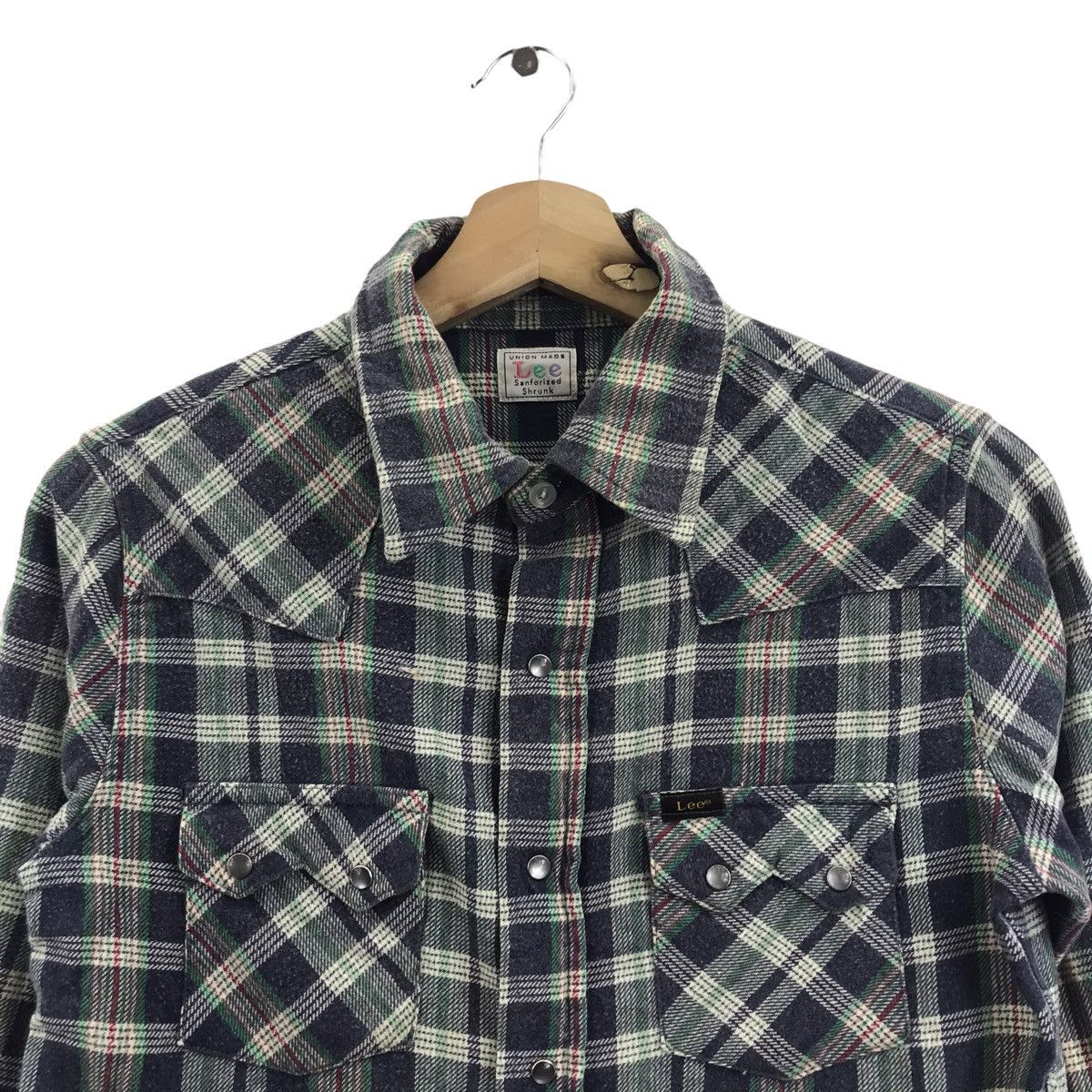 Lee LEE WESTERN WEAR Snap Button Flannel Check TartanShirt Union Size US M / EU 48-50 / 2 - 2 Thumbnail