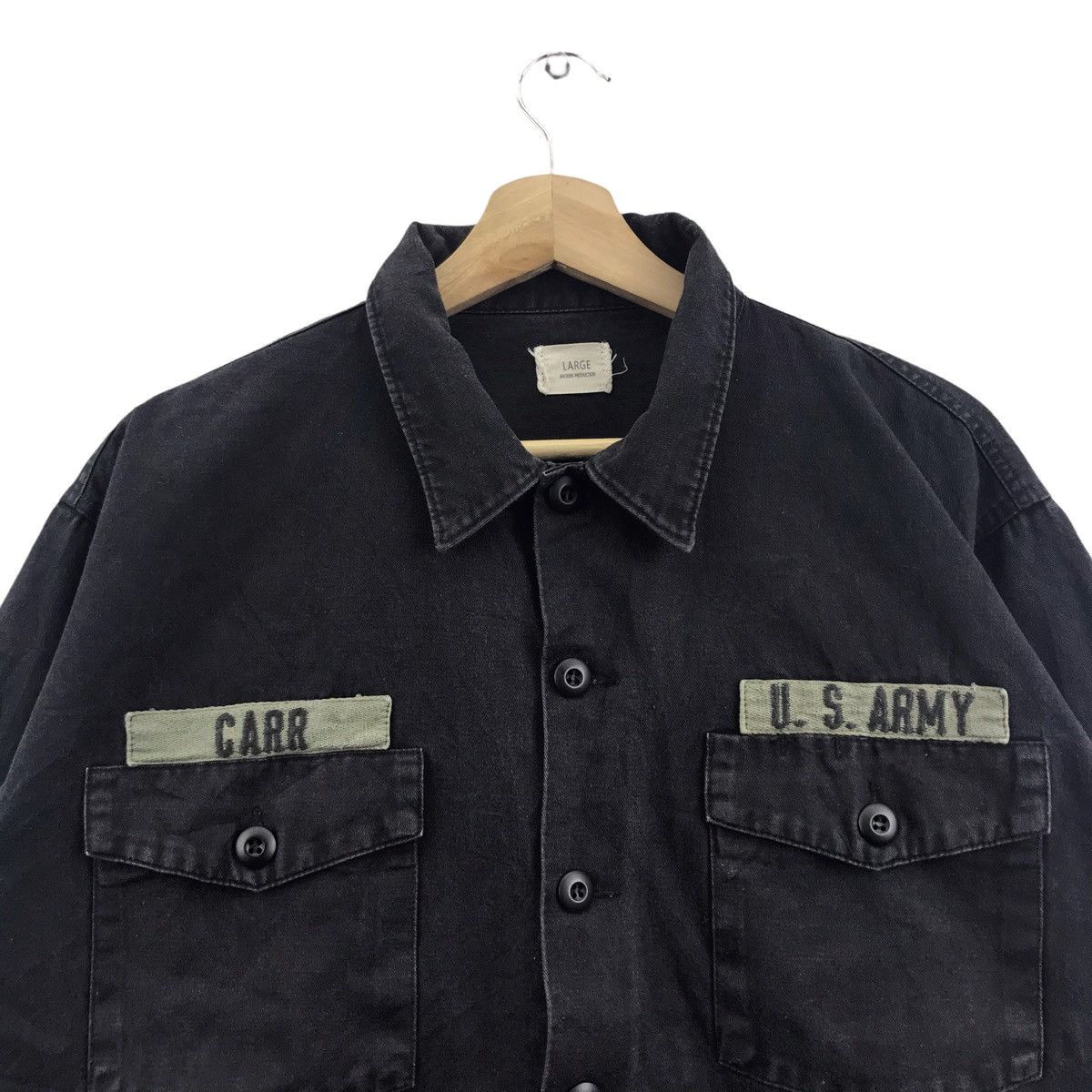 Vintage US ARMY CARR Backers Company Black Jeans Jacket Size US L / EU 52-54 / 3 - 2 Thumbnail