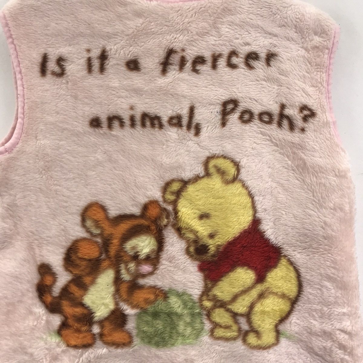 Disney WINNIE POOH DISNEY Cartoon Animation Vest Fleece Wear Size US S / EU 44-46 / 1 - 2 Thumbnail